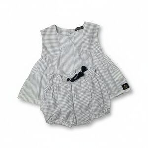 Yellowsub Greece 100% Cotton Grid & Stripe Bloomer Set 6/9M